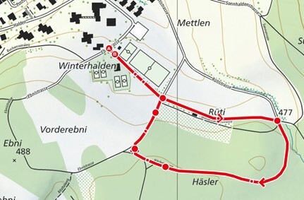 Räbeliechtli-Route 1.2km